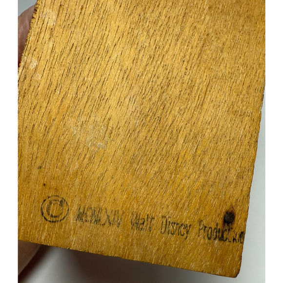 Vintage Snow White Wood Storage Box Walt Disney Productions 1964 Crayons Be Tidy - Picture 8 of 8